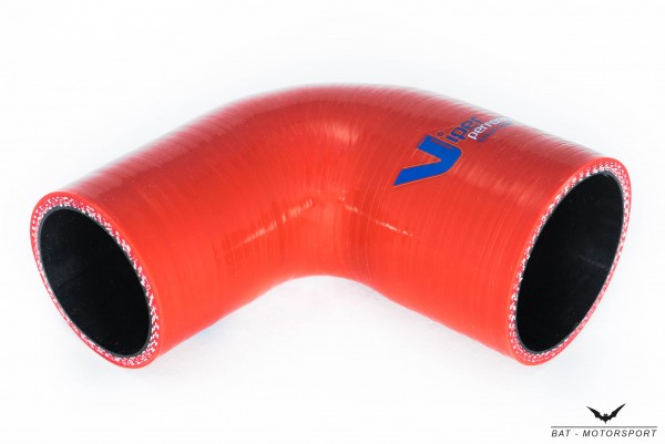 Viper Performance 76mm - 51mm 90° Silicone Reducer Hose Red